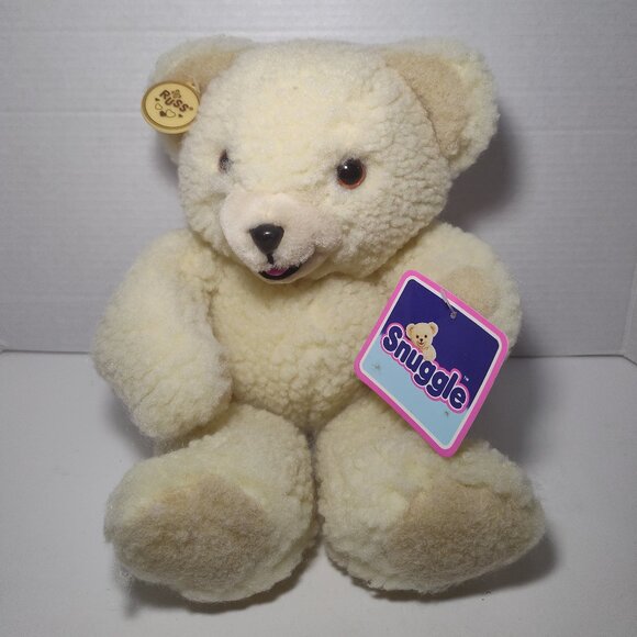 Vintage 1986 RUSS BERRIE Snuggle Fabric Softener Bear Plush Approx 12" with Tags - Picture 1 of 7
